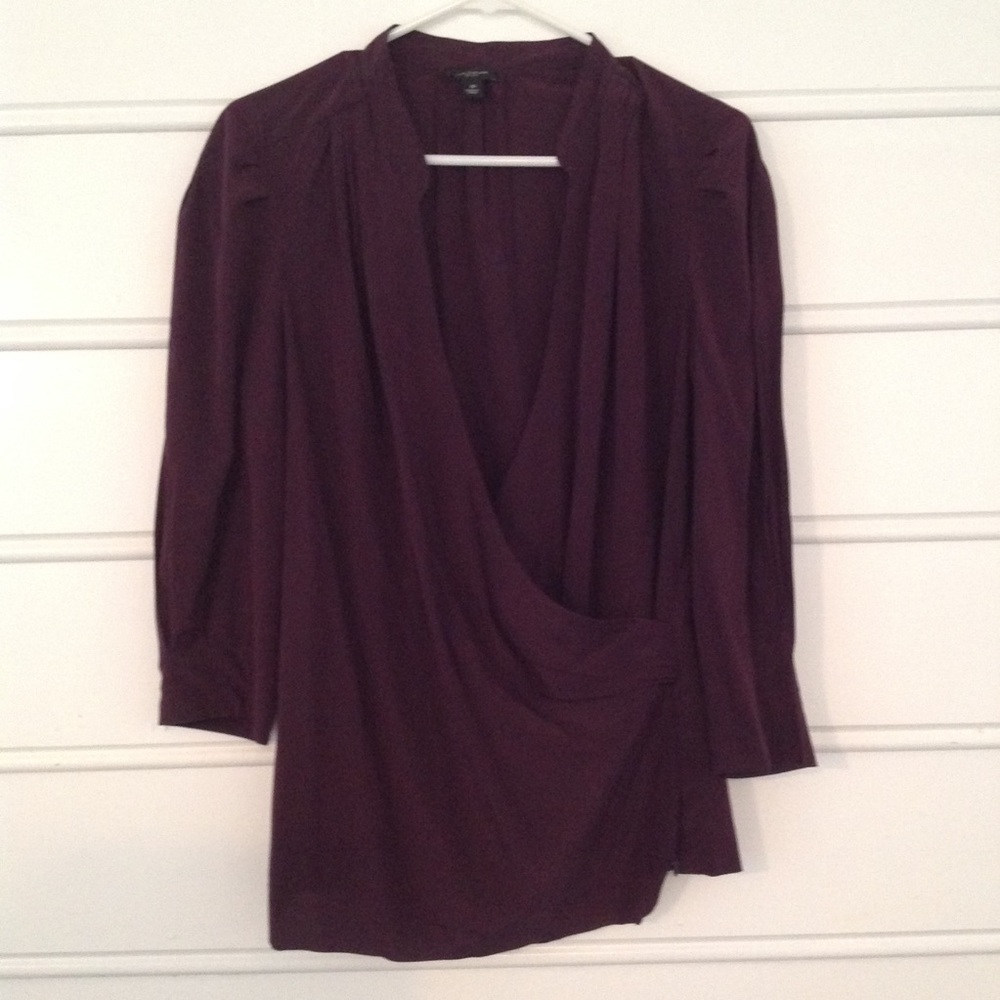 Purple Dress Blouse Ann Taylor